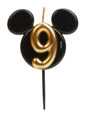 Dekora Mickey Mouse Fødselsdagslys Nr. 9 - Fantastisk tilbud!