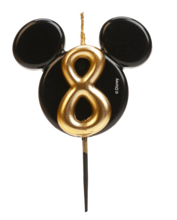 Dekora Mickey Mouse Fødselsdagslys Nr. 8 - Fantastisk Tilbud!
