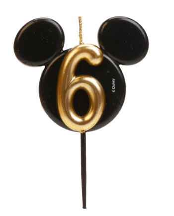 Dekora Mickey Mouse Fødselsdagslys Nummer 6