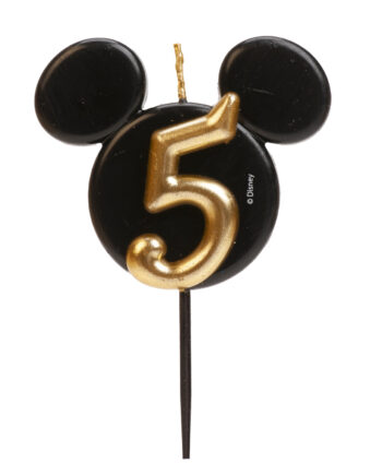 Dekora Mickey Mouse Fødselsdagslys Nr. 5 - Fantastisk tilbud!