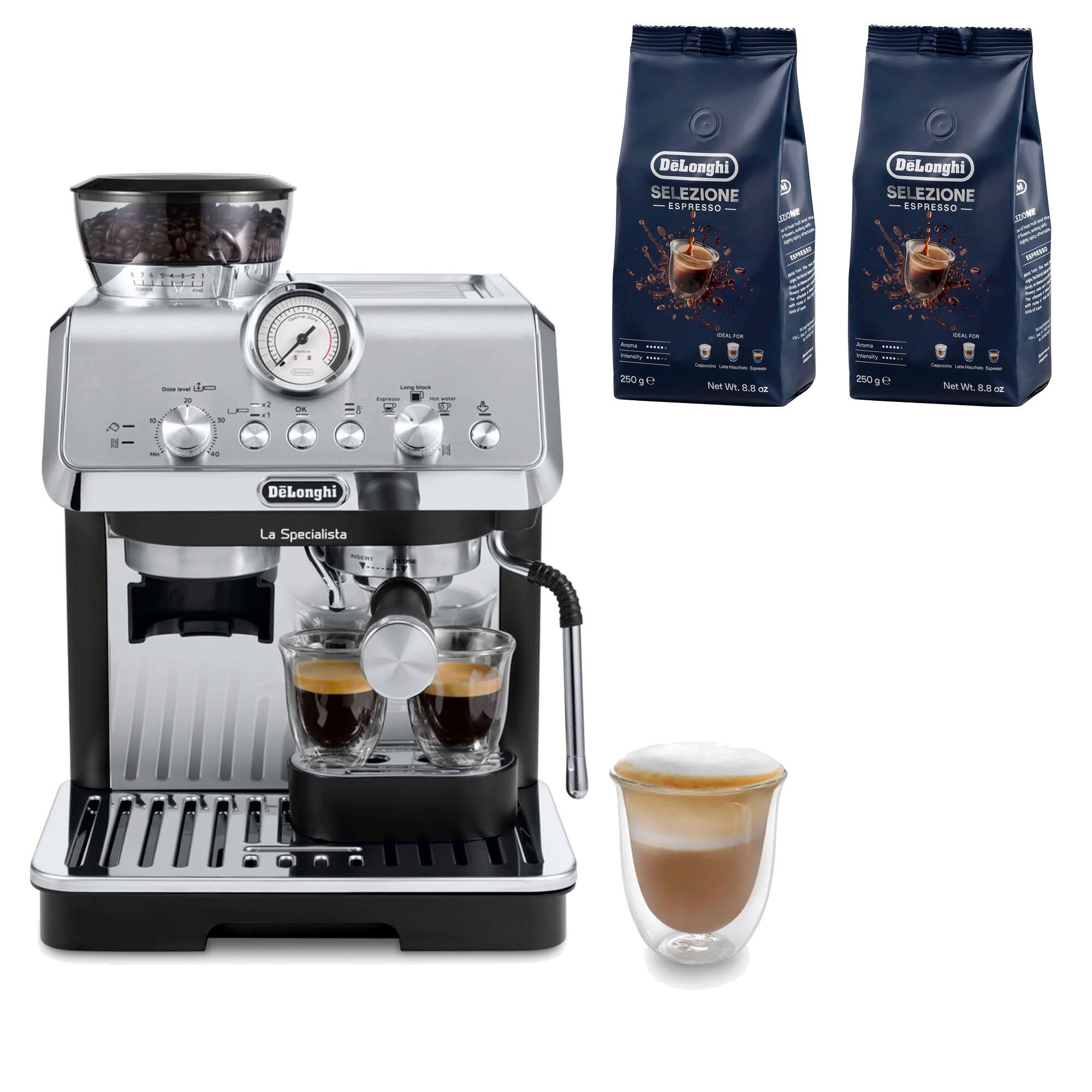 Delonghi La Specialista Arte Espressomaskine   2 Stk  Kaffebønner Dlsc600