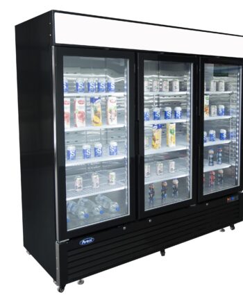 Displayfryseskab   3 Låger   Sort   1436 Liter
