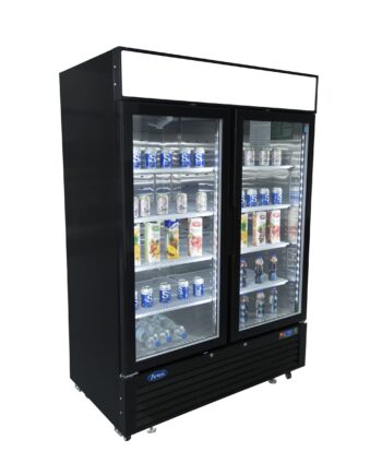 Displaykøleskab   2 Låger   Sort   922 Liter