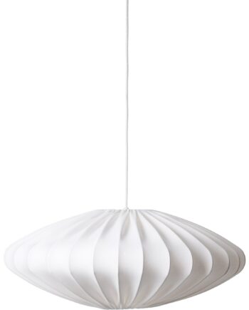 Ellipse Loftslampe 65 cm - Hvid Skulptur til Dit Hjem
