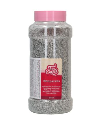 Funcakes Sølv Sukkerkrymmel 800g - Perfekt til festlige kager