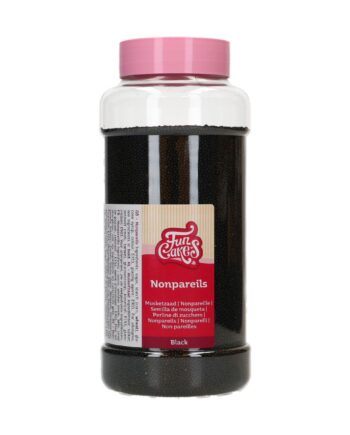 Funcakes Sort Sukkerkrymmel Nonpareils 800g - Sødt Pynt