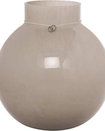 Glasvase Rund 25cm ø24  Beige
