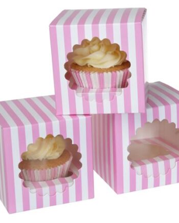 House Of Marie Kageboks til 1 Cupcake - 3 Stk Pink