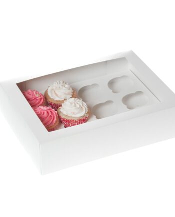 House Of Marie Kageboks til 12 Cupcakes - 2 stk. Hvid