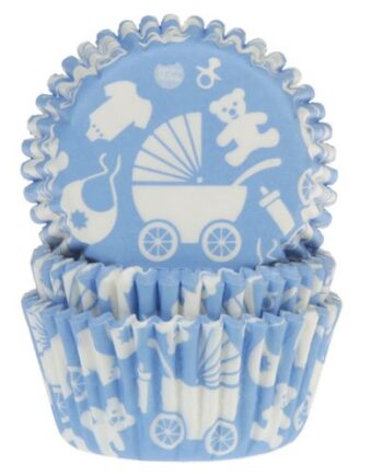 House Of Marie   Muffinsforme Baby Blue  50 Stk