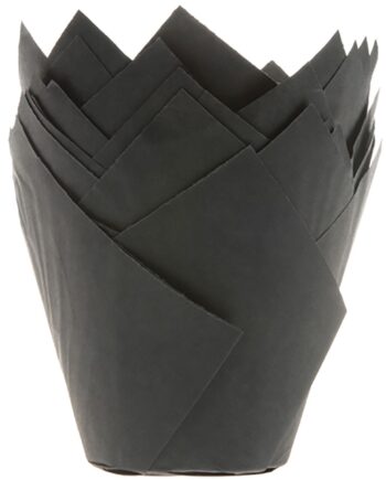 House Of Marie Muffinsforme Tulipan 36 Stk - Sort