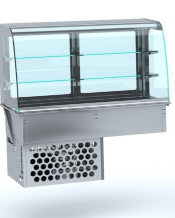 Indbygget Kølede Display Case Rund   Lukket 5 1 Gn