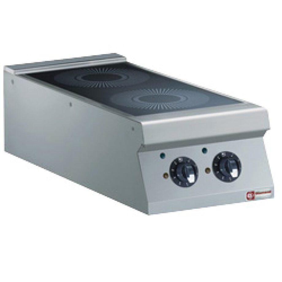 Induktionskogeplade   2 Zoner   2 X 5 Kw