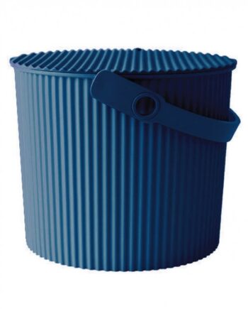 Japansk Omnioutil Spand Med Låg 8 Liter Navy Blå