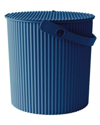 Japansk Omnioutil Spand Med Låg 10 Liter Navy Blå