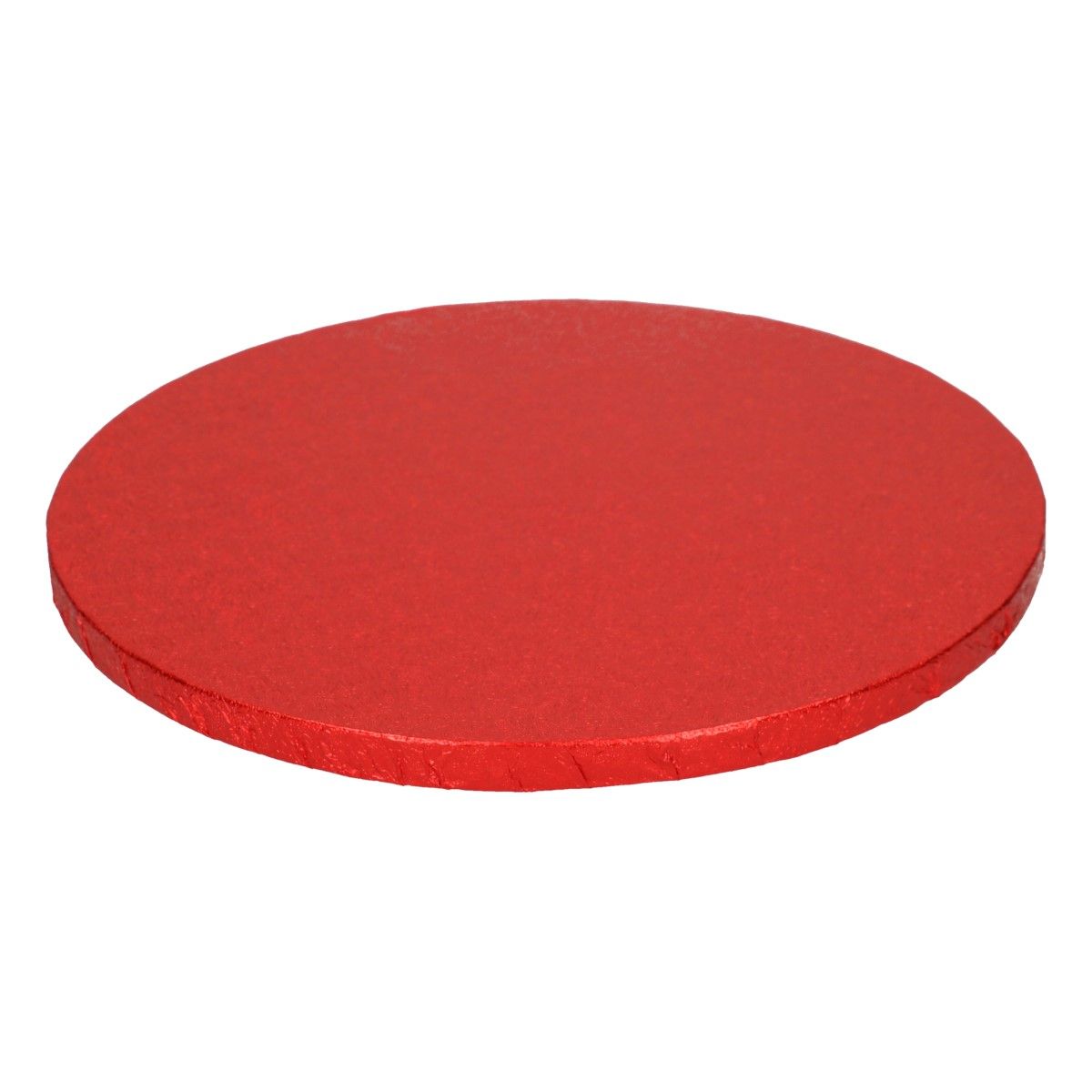 Kageplade Rød Rund ø25 Cm 1 Cm Tyk 1 Stk