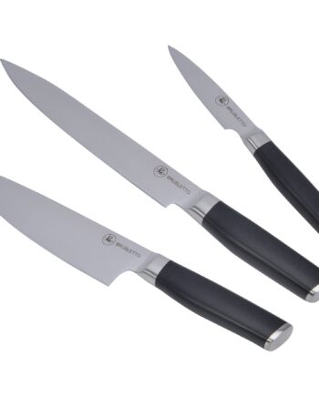 Knivsæt i Sort - 3 Dele fra Brusletto til Køkkenet