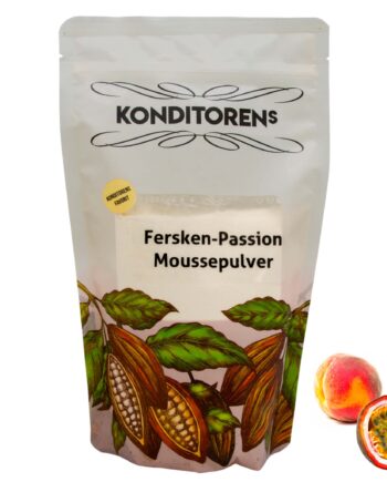 Konditorens Fersken Passionsfrugt Moussepulver 100g - Uden Tilsætningsstoffer