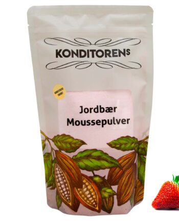 Konditorens Jordbær Moussepulver 100g - Ingen kunstige tilsætningsstoffer