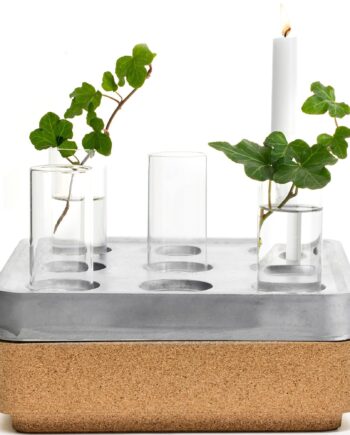 Korkskål Gaveæske  Small   4 Vaser  Naturel