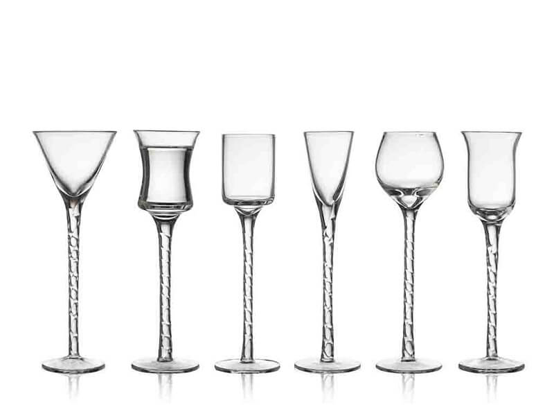 Lyngby Glas Snapseglas 6 Stk - Mundblæst Elegance