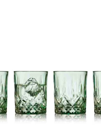 Lyngby Glas Sorrento Whiskyglas 32 cl - 4 Stk Grøn