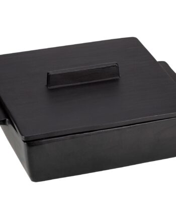 Matsort Ovnfast Form med Låg - 27 x 24 x 10 cm