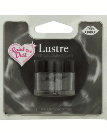 Metallic Mørk Sølv Glitterpulver - Rainbow Dust 3 G