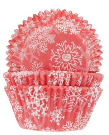 Muffinsforme House Of Marie Snefnug Rød - 50 Stk Tilbud