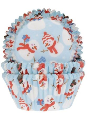 Muffinsforme Snemand fra House Of Marie - 50 Stk