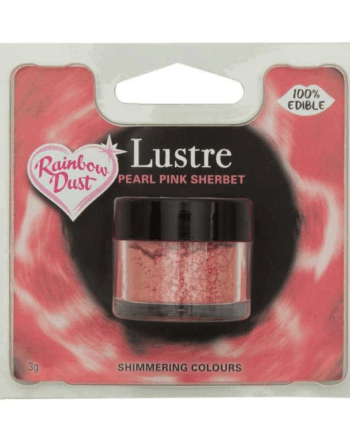 Perle Pink Sherbet Glitterstøv fra Rainbow Dust 3 G