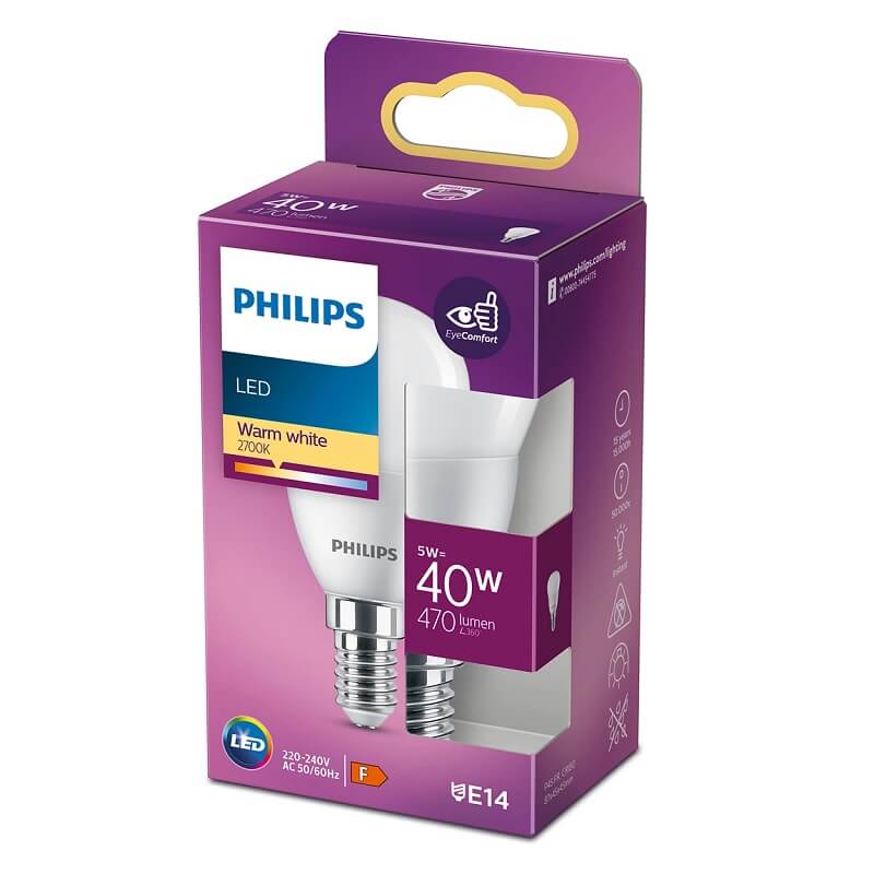 Philips Led Plast Krone 40w E14 Ww 230 V Nd