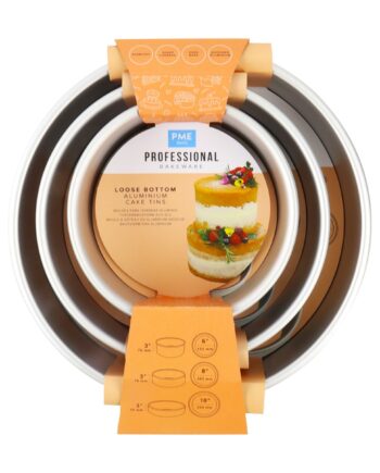 Pme Bageform Sæt - 3 Stk Med Løs Bund, 7,5 Cm Højde