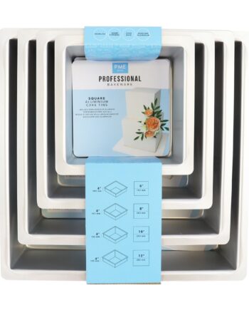 PME Firkantet Bageform Sæt - 4 Stk. til Bagning
