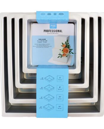 Pme Firkantet Bageform Sæt - 4 Stk til Bagning
