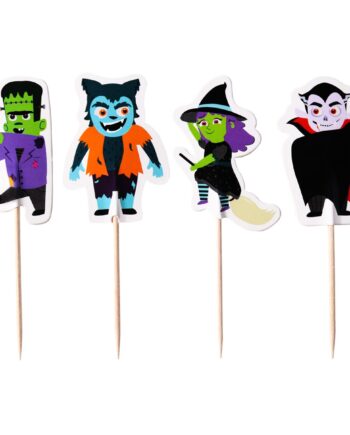 PME Halloween Cupcake Topper Sæt - 24 Stk Design