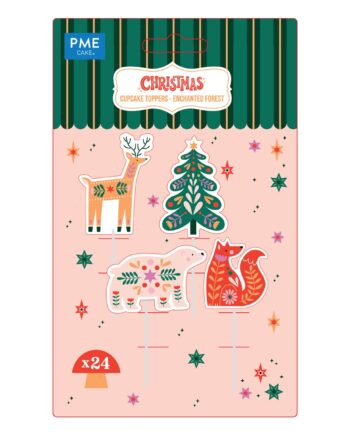 Pme   Jule Cupcake Toppers  24 Stk