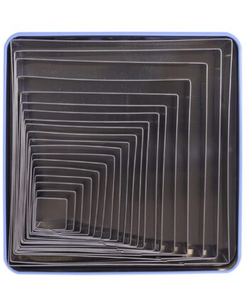 PME Kvadratisk Udstikker Sæt i Rustfrit Stål - 19 Stk