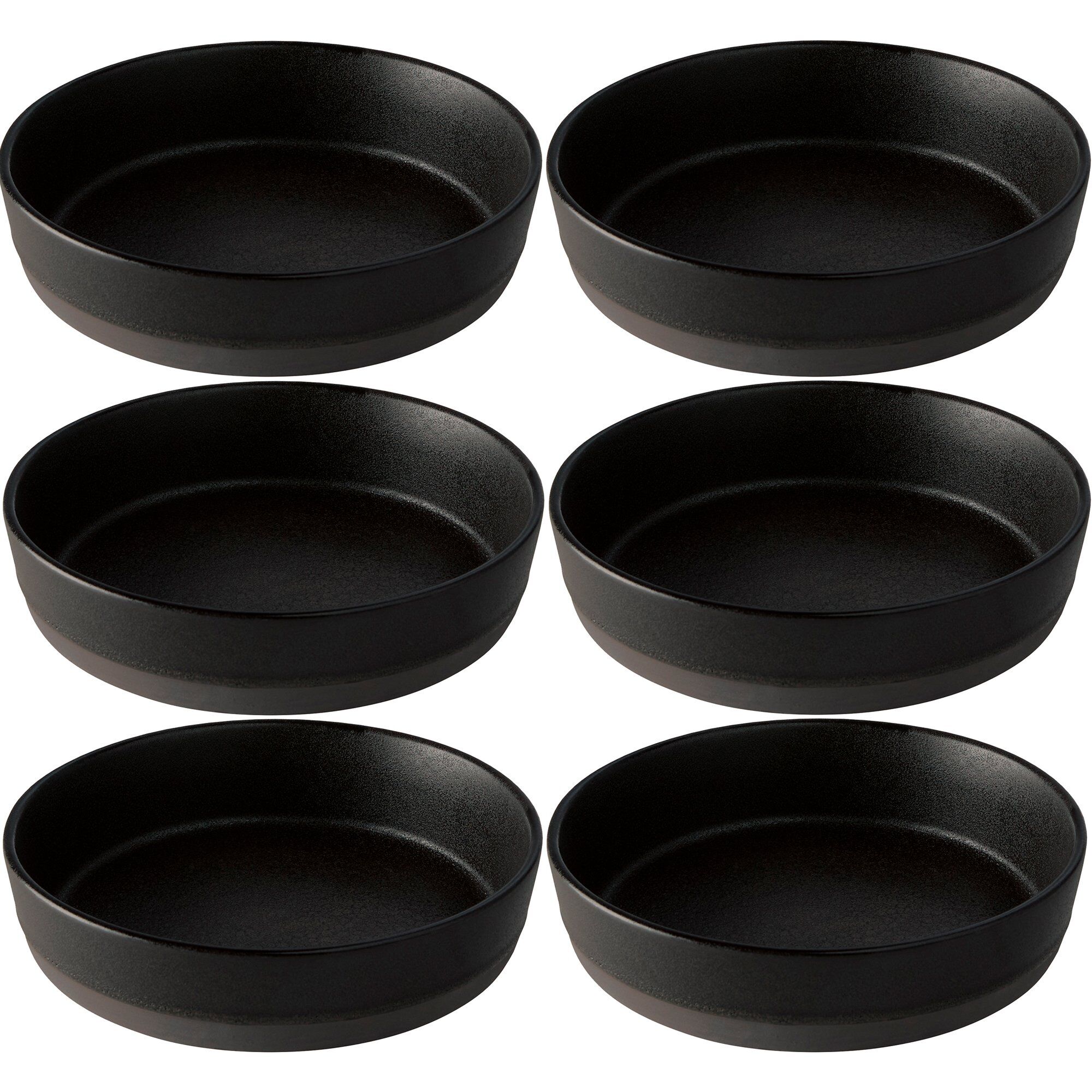 Raw Suppetallerken 6 Stk  Titanium Black