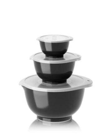Rosti Margrethe Røreskålesæt 3 Skåle - Carbon Black