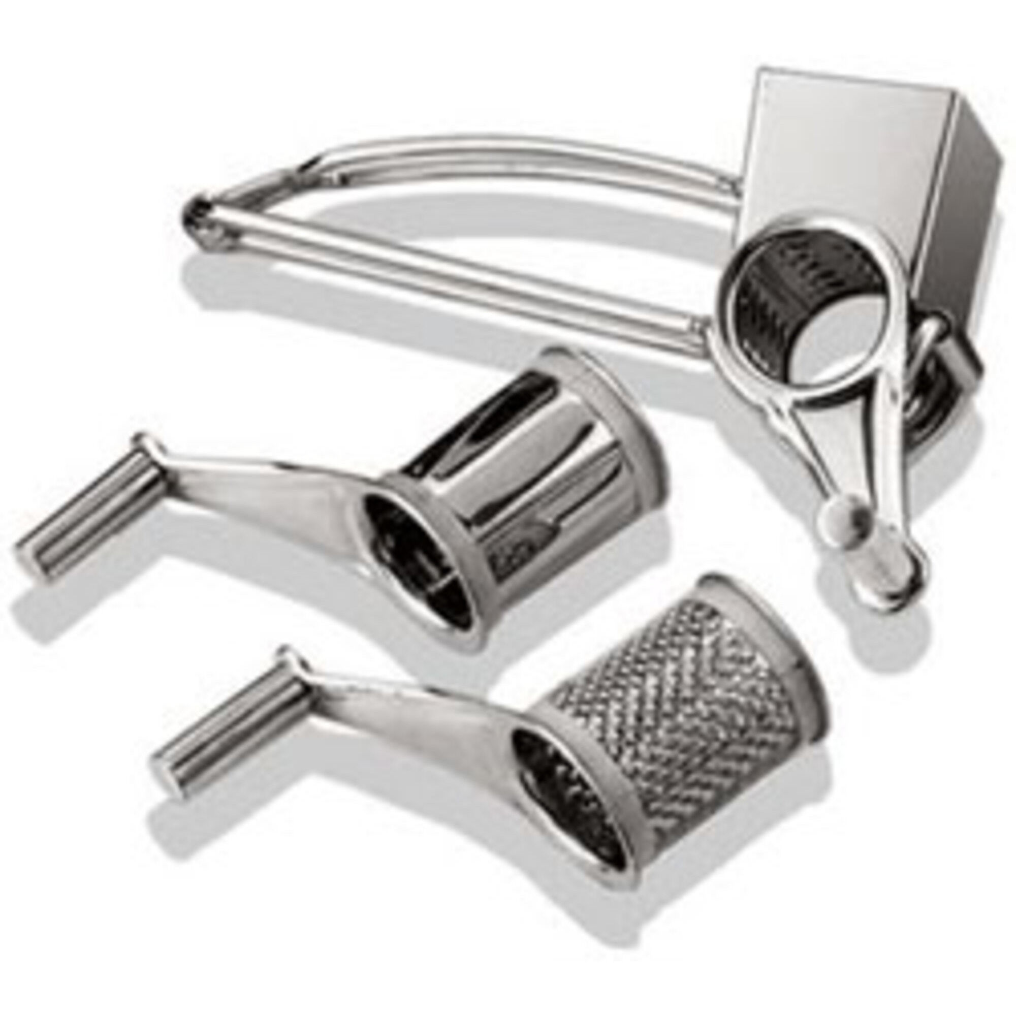 Roterende Rivejern med 3 Tromler i Rustfrit Stål - Tilbud!