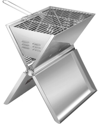 Sammenklappelig Grill i Rustfrit Stål - Perfekt til Udendørsbrug