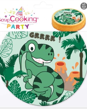 Dinosaur Kage Print fra Scrapcooking - Ø14 cm