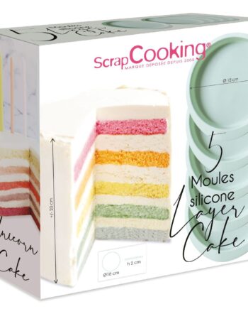 Silikone Lagekageform Sæt - 5 Stk fra Scrapcooking