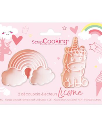 Scrapcooking Enhjørning Udstikkersæt 2 Dele til Børnefødselsdag