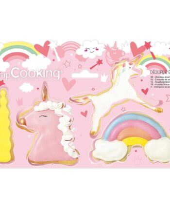 Scrapcooking Enhjørning Udstikkersæt - 4 Stk til Bagning