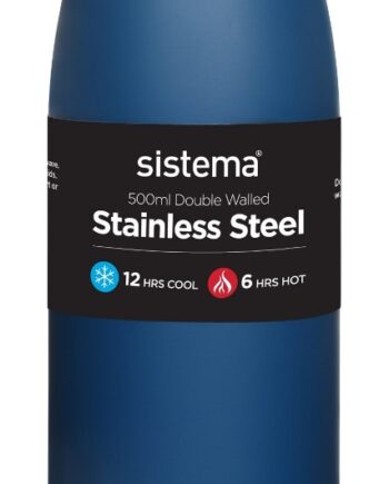 Sistema Stainless Steel Drikkeflaske 500 Ml   Mørke Blå