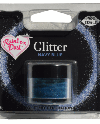 Spiseligt Glimmer Navi Blue fra Rainbow Dust 5 g - Udsalg!