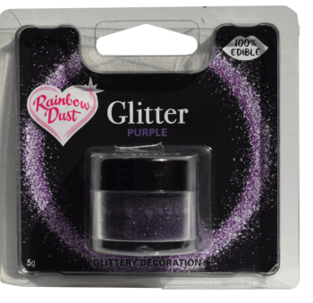 Spiseligt Glimmer i Lilla - Rainbow Dust 5 G