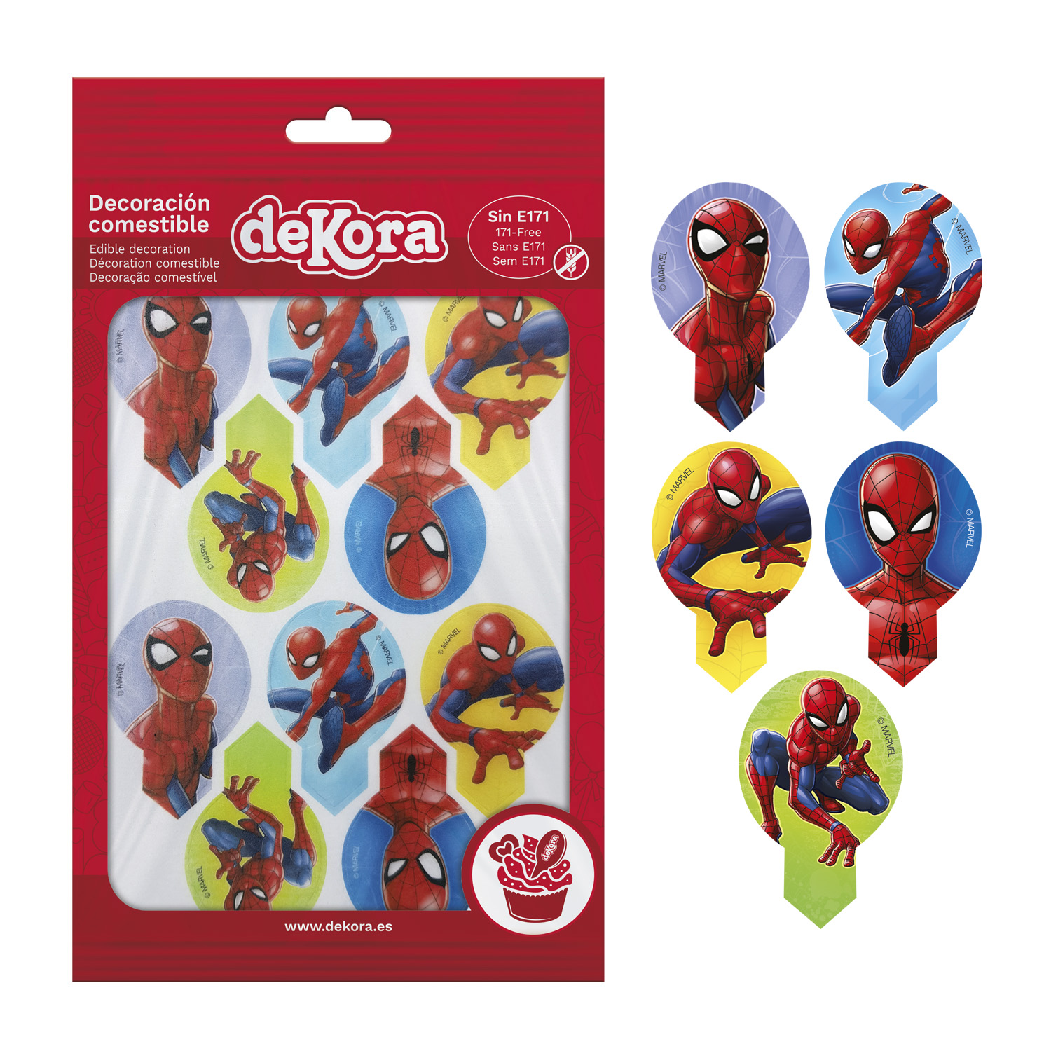 Spiseligt Mini Vaffelpapir Spiderman Sukkerfri 20 Stk
